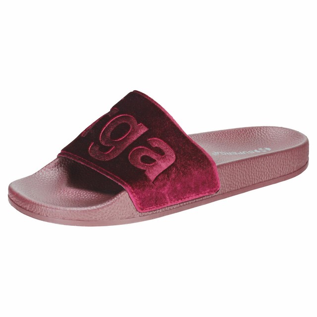 fabric slide sandals