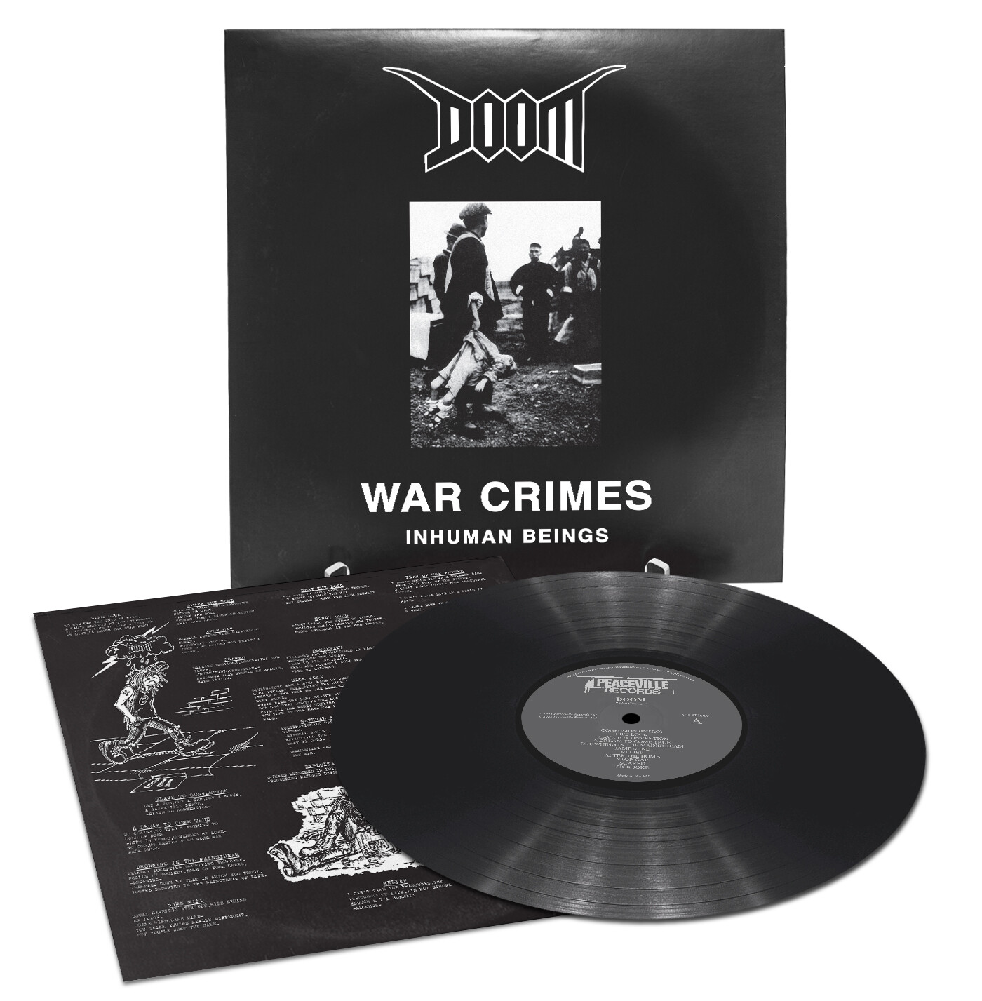 Doom War Crimes Inhuman Beings LP Black Vinyl NEW SEALED