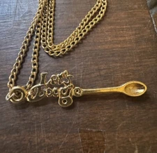 Gold tone”Let’s Boogie” Baby spoon. Never Used. 1970’s RARE - Tobacco*snuff