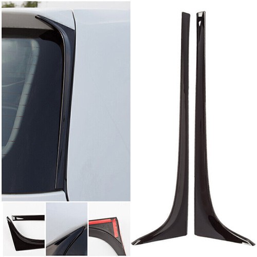 2pcs Rear Window Spoiler Side Wing Trim Cover ABS For VW for Golf 7 MK7 2014-19 - Picture 3 of 8