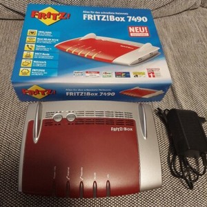 AVM FRITZ!Box 7490 WLAN Router/Modem gebraucht + Netzteil im Originalkarton