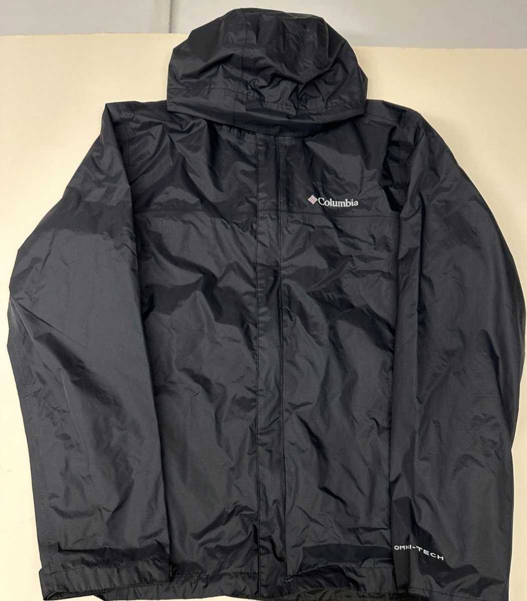 COLUMBIA Omni Tech Mens Black Size M Soft shell Full Zip Hooded