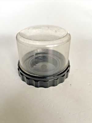 #T0124-Leica M Objektiv Plexiglas, Büchse,Objektivbüchse, Lens Container H. 65mm
