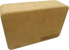 Cork Yoga Blocks, Natural Cork, High Density with Non Slip Surface, Eco-Friendly