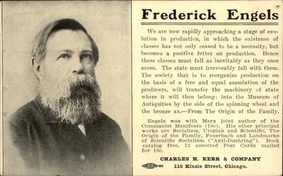 Communism Socialism Marx etc Frederick Engels c1900s-10s Vintage Postcard bhn
