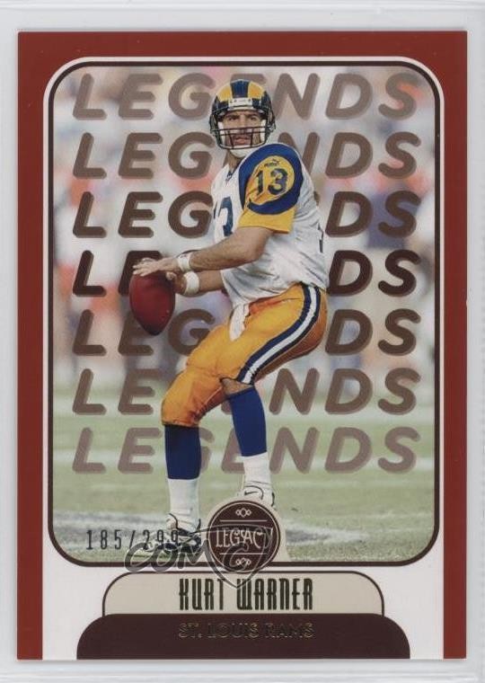 2021 Panini Legacy Legends Red 185/299 Kurt Warner #102 HOF 0q3