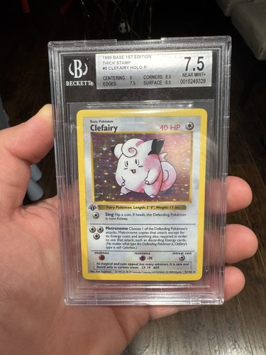 Clefairy (1st Edition) graded BGS 7.5 for sale on eBay