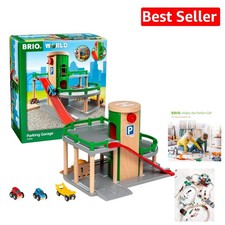 FSC-Certified 7-Piece Parking Garage with Cars - Perfect for Imaginative Play