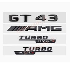 Für GT43 AMG TURBO 4MATIC+ Logo Schriftzug Embleme Car Aufkleber Badge Auto NEW Für GT43 AMG TURBO 4MATIC+ Logo Schriftzug Embleme Car Aufkleber Badge Auto NEW