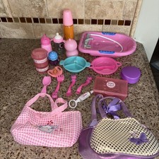 Baby Doll Bottles Utensils Dishes Mixed Lot Play Pretend Play 4274