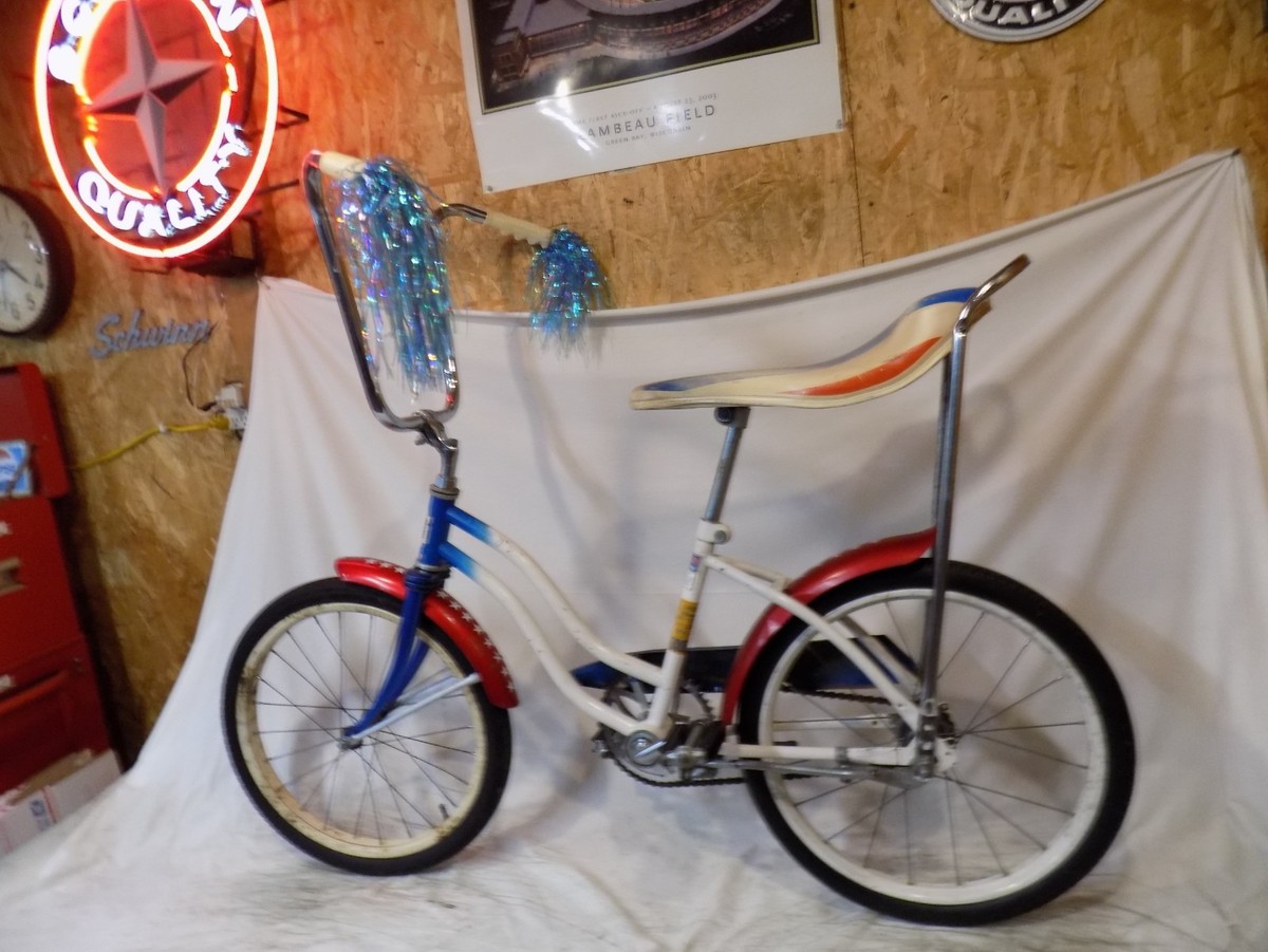 1970s HUFFY STARS STRIPES MUSCLE BIKE MISS AMERICA BICENTENNIAL