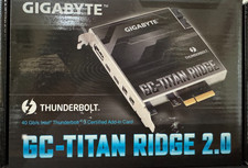 Gigabyte GC-Titan Ridge 2.0 Thunderbolt 3 PCIe Card, Used, Mint