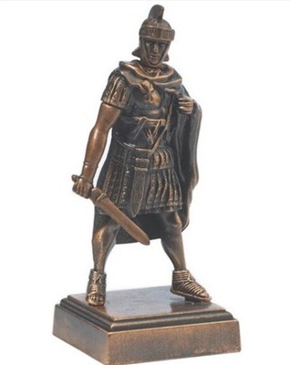 Roman Centurion Gladiator Bronze Bleistiftspitzer 9,5 cm