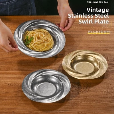 Vintage Round Dish Stainless Steel for For CYCLONE Home and Commercial - Image 1 of 4