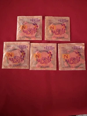 Lot 5 sachets Racine Tortue Nacrita avec fil nylon vintage pêche La Soie Paris  - Photo 1/2
