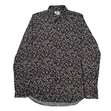Paul Smith Men's Shirt Floral Pattern Long Sleeve 15" Collar Size Small