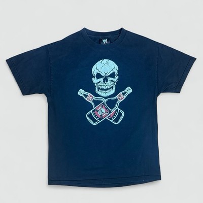 vintage Stone Cold Beer WWE shirt - Large y2k 2004 Rebel Stunner Skull Skeleton