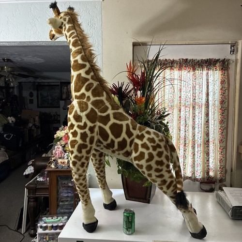 Melissa and Doug Giant Giraffe Lifelike Plush Stuffed Animal 55” Tall Adorable