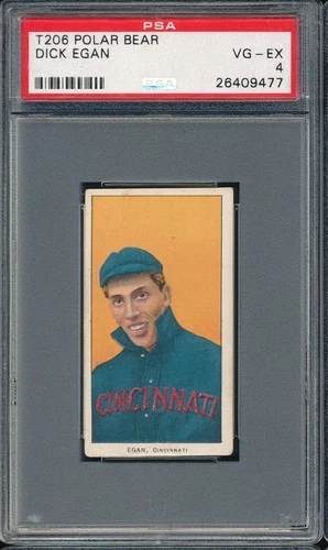 T206 Polar Bear Dick Egan PSA 4 - Cincinnati Reds