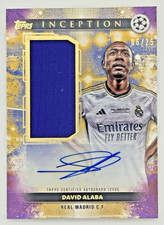 Topps UCC 2024/25 Inception David Alaba Real Madrid Wembley Auto Relic /25
