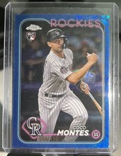2024 TOPPS CHROME LOGOFRACTOR COCO MONTES BLUE LOGOFRACTOR RC 88/150🔥ROCKIES🔥