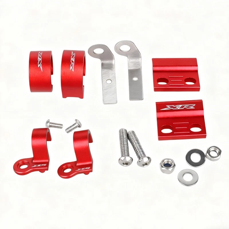 Abrazaderas de manguera de freno delanteras/traseras guía de línea para Honda XR650L XR600R XR400R XR250R/L Foto 2 de 4