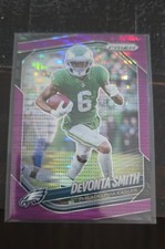 2025 Panini Prizm - DeVonta Smith #70 Purple Pulsar Prizm