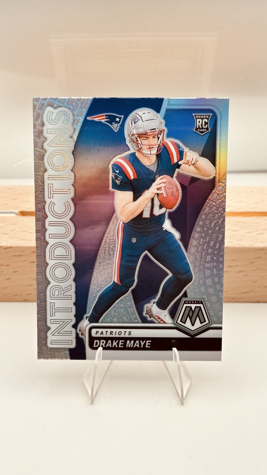 2024 Panini Mosaic #1 Drake Maye Introductions Silver