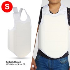 (S)Unisex Adult Child Taekwondo Karate Chest Guard Vest Boxing Karate Breas