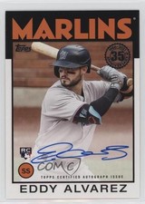 2021 Topps 1986 Topps Baseball Auto Eddy Alvarez #86A-EAL Auto qc6