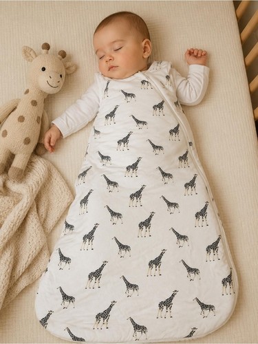 Kyte Baby Giraffe Print Sleep Sack Medium 1.0 TOG Bamboo Rayon Sleep Bag