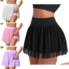 Womens Tennis Skirt Build-in Shorts High Waisted Athletic Golf Skort Mini Skirts