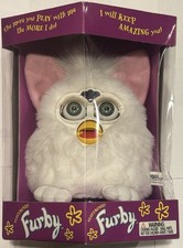 1998 VINTAGE FURBY Snowball White with GREEN Eyes 70-800 - NEW/SEALED
