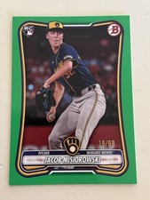 2026 Bowman Baseball Jacob Misiorowski Green Paper /99 RC Brewers Rookie