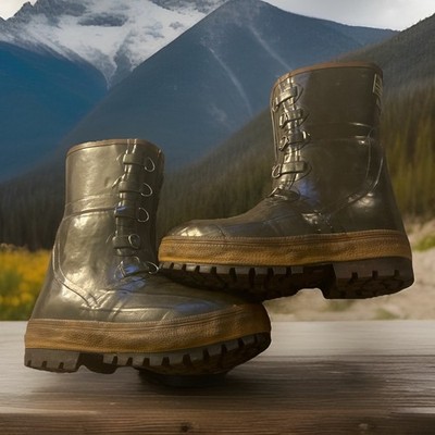 Hodgman Insulated C-84 Snow Work Farm Hunt Boots Sz 6 Steel Shank VTg 13972 Nice