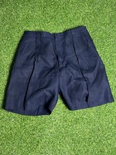 Vtg Ralph Lauren Polo Chino Tyler Shorts Navy Blue Size 38