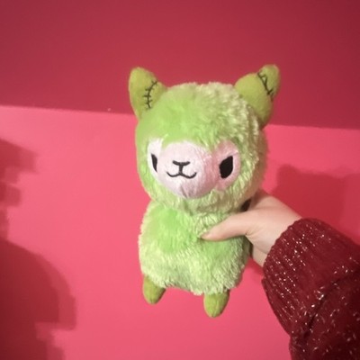 Tasty Peach Studios Original Green Zombie Alpaca Plush 8  NEW Exclusive 2013