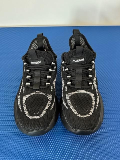 Runside Unisex Lace Up Tennis Shoes for Walking and Running Big Kid Size 5