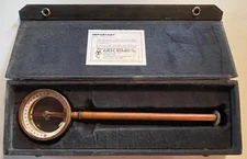 Vintage Municipal Inst. Co Surveying & Mining Co Dip Needle Compass With Case