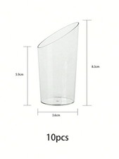 Dessert Dekorationsset 10-tlg Kunststoff Becher Mousse Schalen