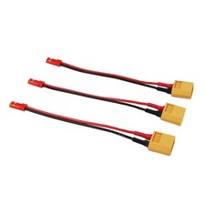 3 PCS Male XT60 to Male JST Connector Adapter Heavy Duty 20AWG Wire Charger