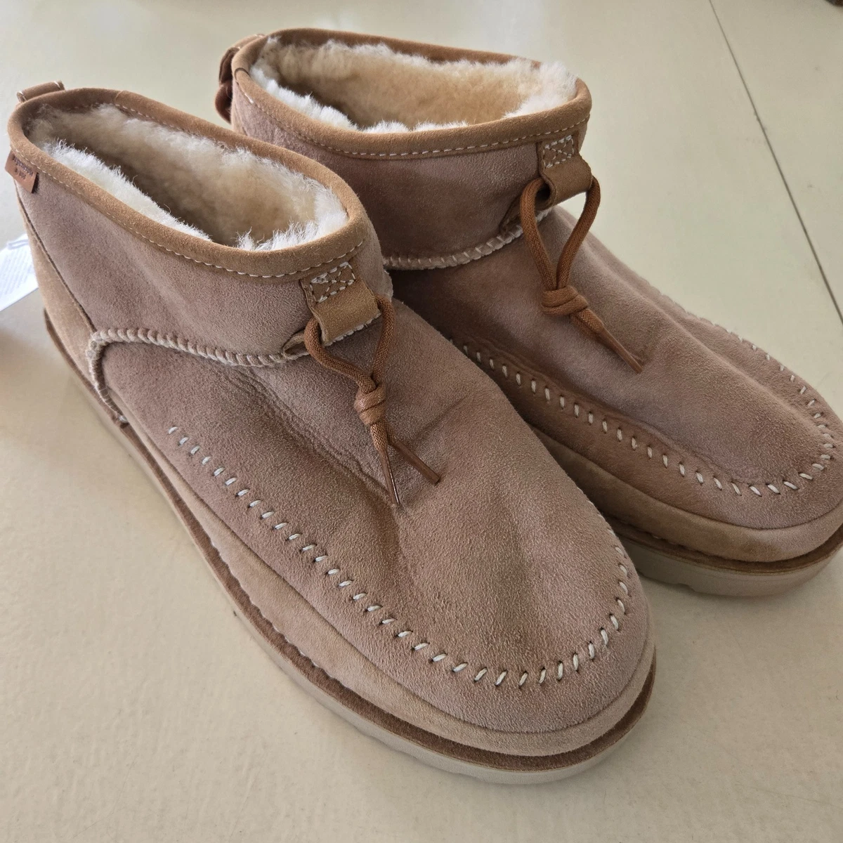 UGG Men’s Tan Suede Mini Mod Slip-On Ankle Boot Ugg Mens Classic Mini Suede Slip On Ankle Boots - Walmart.com main image 2
