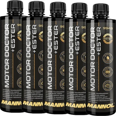 5x 450 ml MANNOL MOTOR DOCTOR + ESTER MOTORÖL ADDITIV MOTORSCHUTZ DICHTMITTEL