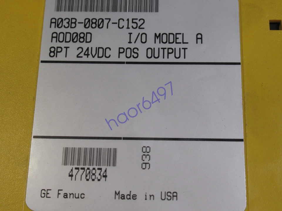 Fanuc A03B-0807-C152 I/O Module 8PT 24VDC POS Output W/Out Cover NEW - Image 3 of 3