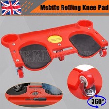 Mechanics Rolling Knee Pad on Wheels Kneeling Workshop Garage Tiling Garden