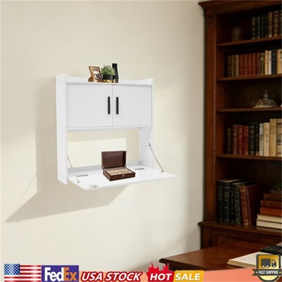 Wall Mounted Desk Cabinet Multifunctional Fold Down Laptop Table Folding Table
