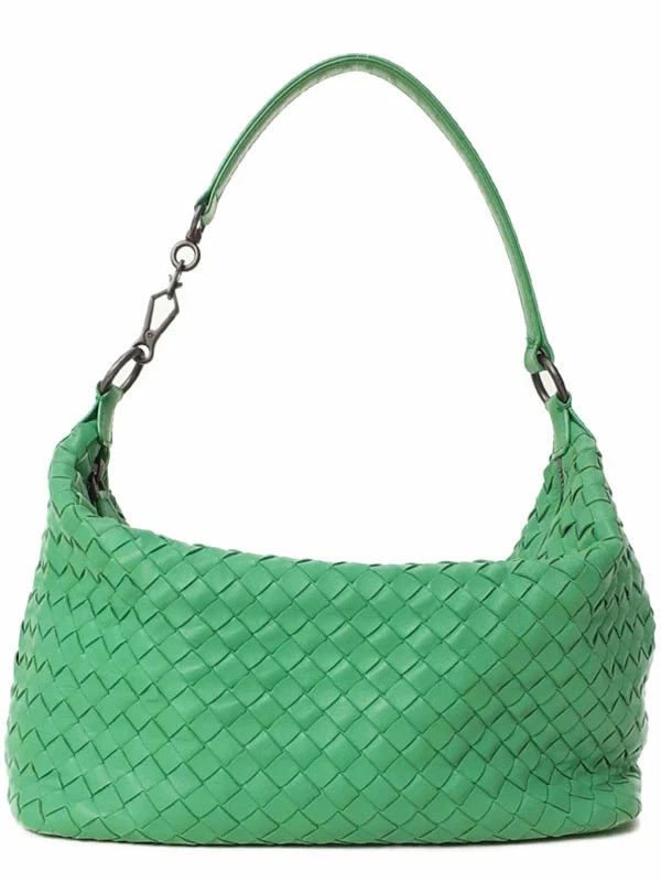 Bottega Veneta — Bottega Veneta Intrecciato Leather Brown Shoulder Bag Women's #TB927