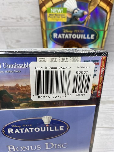 Sealed Disney Pixar Ratatouille RARE Target Exclusive DVD W/ Bonus Disc 2006 - Picture 11 of 12
