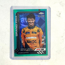 2025 Topps Chrome Formula 1 F1 #130 Lando Norris Teal Refractor /299