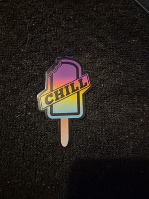 Neon Chill Lollipop Vinyl Skateboard, Notebook, Tasse, Laptop Aufkleber 5x8cm
